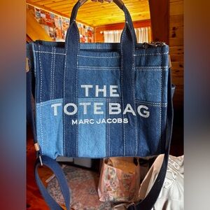 Marc Jacobs Blue Denim Messenger Bag